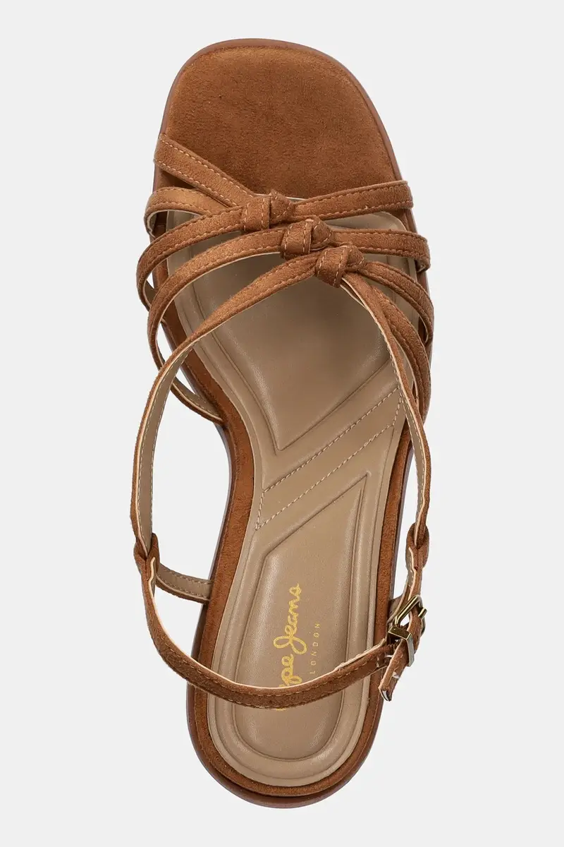 sandali ZOWI SUEDE colore marrone PLS90703 miniatura 4