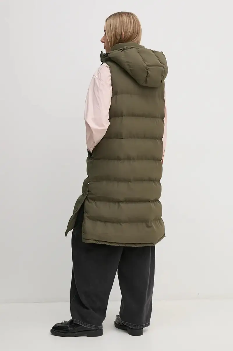 smanicato BIBI VEST donna colore verde PL402439 miniatura 3