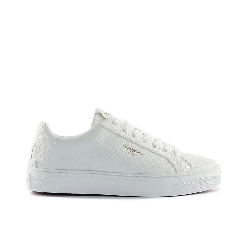 Sneakers bianche stampa cocco con logo