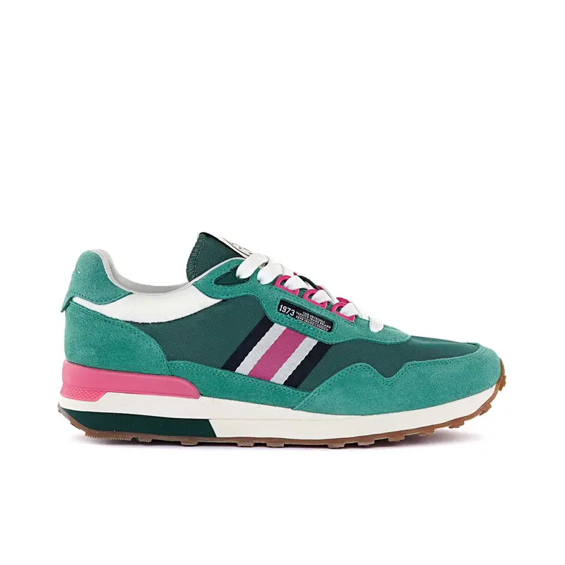 Sneakers verdi da donna con logo laterale