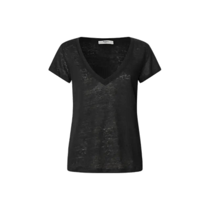 T-shirt da donna con scollo a V Pepe Jeans Megan