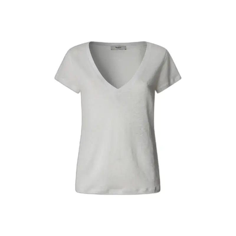 T-shirt da donna con scollo a V Pepe Jeans Megan
