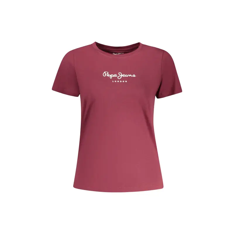 T-Shirt Maniche Corte Donna Rossa Stampa Rosso