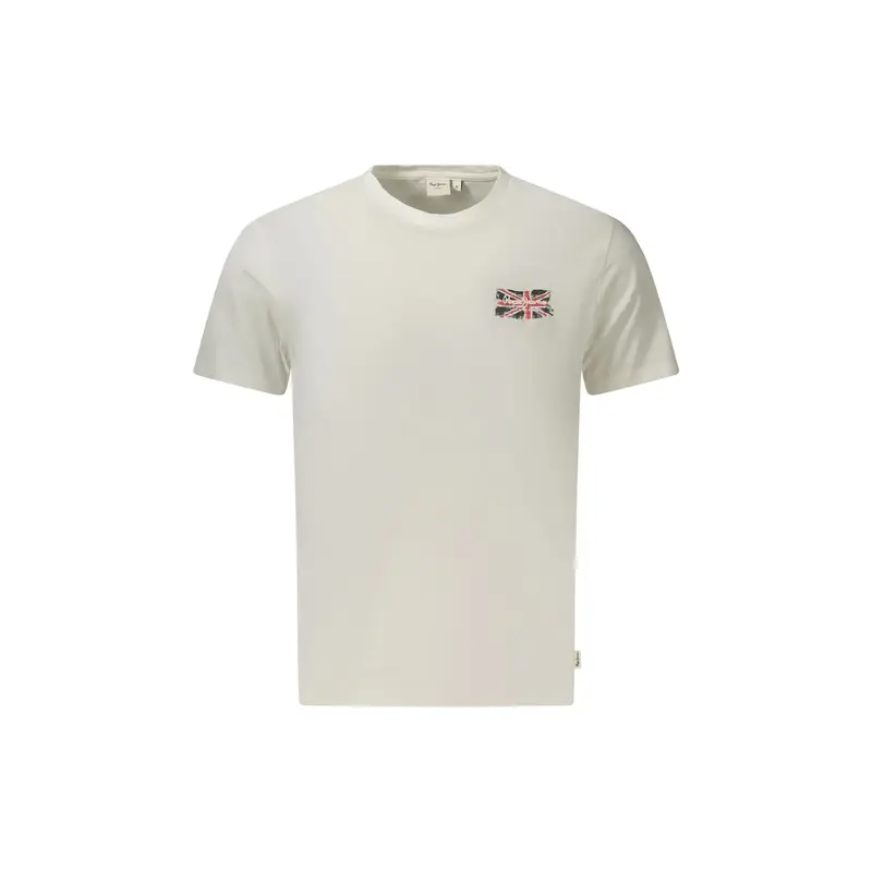 T-Shirt Maniche Corte Uomo Bianca Stampa Bianco