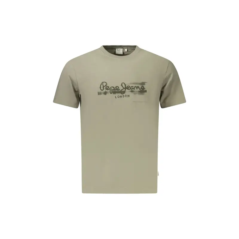 T-Shirt Maniche Corte Uomo Verdi Stampa Logo Verde