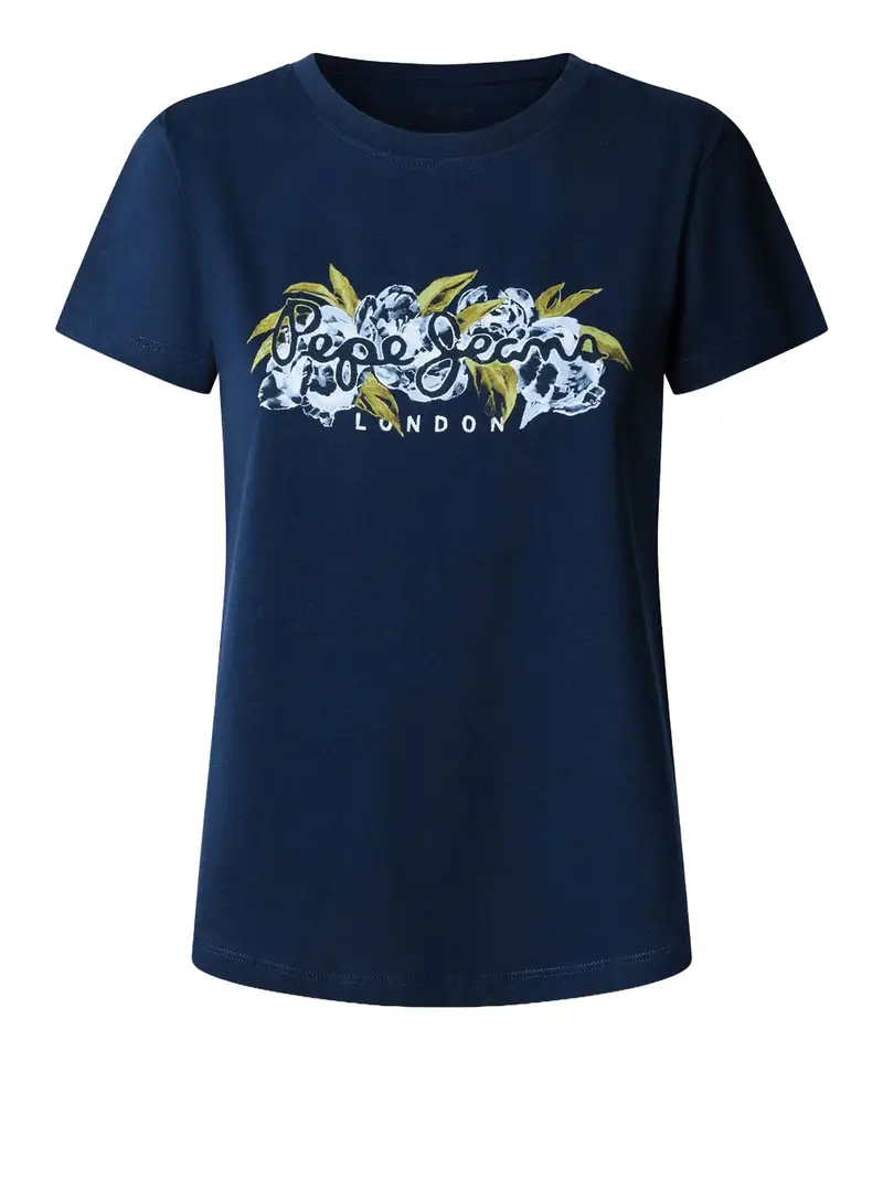 t-shirt pepe jeans mahina da donna - blu