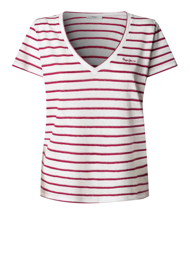 t-shirt pepe jeans megan da donna - bianco