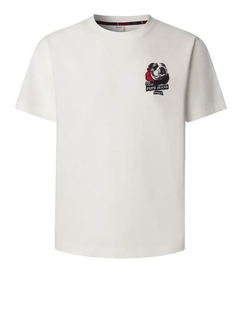 t-shirt pepe jeans shad da uomo - bianco