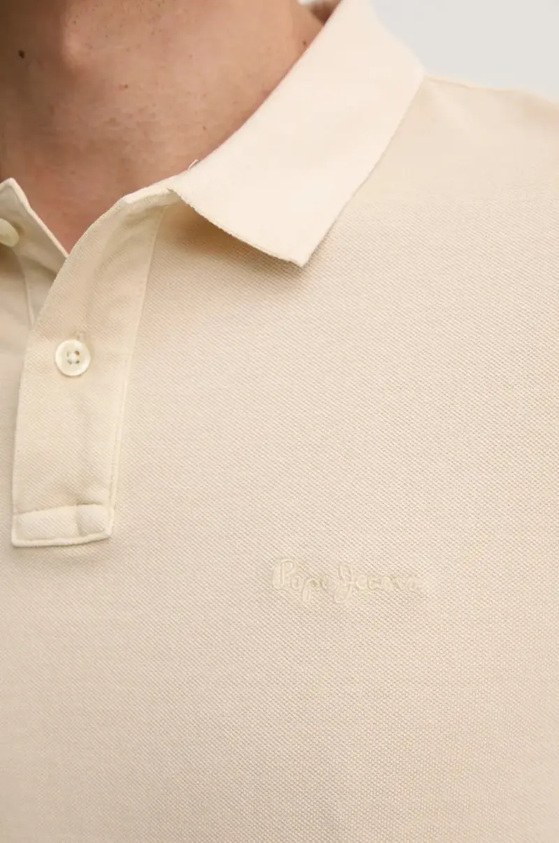 top a maniche lunghe in cotone NEW OLIVER GD LS colore beige PM542213 miniatura 5