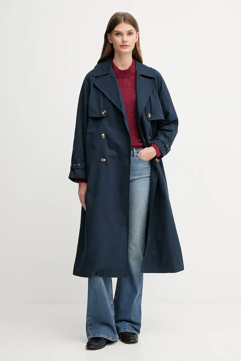 trench colore blu navy PL4024349 miniatura 2