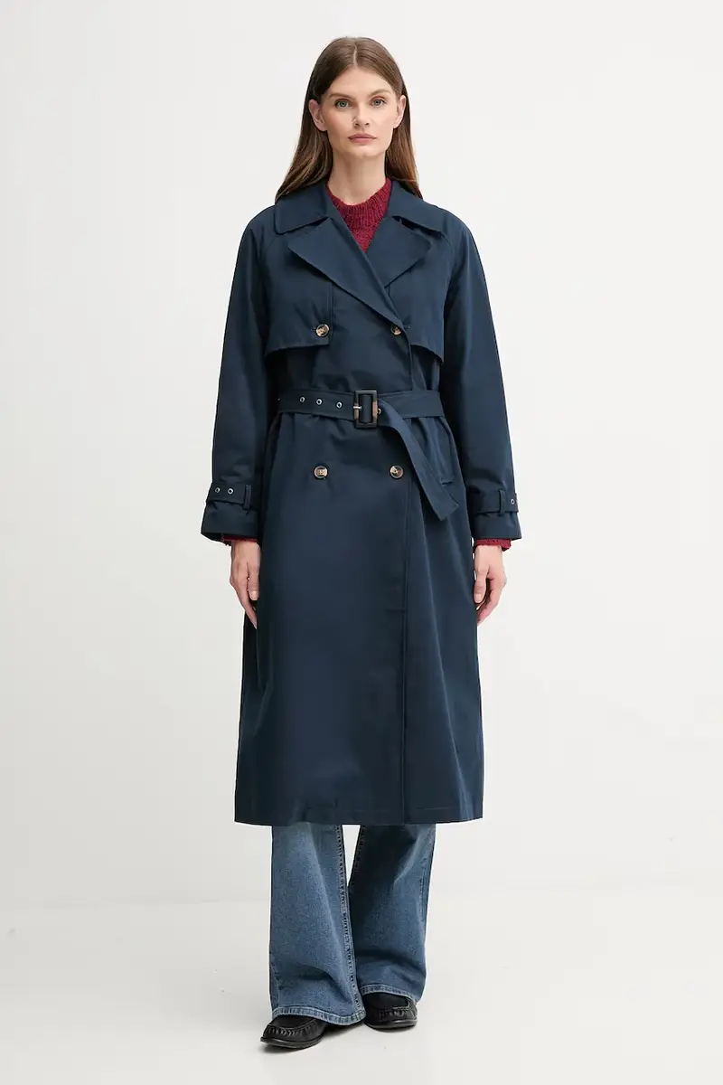 trench colore blu navy PL4024349