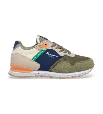 unisex per bambino PBS400013 Sneakers verdi London South (32), Basso, Stringhe, Sportivo, Verde, moda per bambini