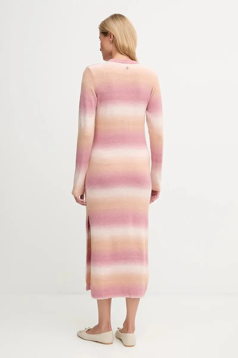 vestito con aggiunta di lana colore rosa PL9537713 miniatura 3