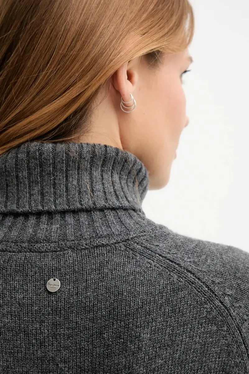 vestito con lana colore grigio PL9537714 miniatura 5