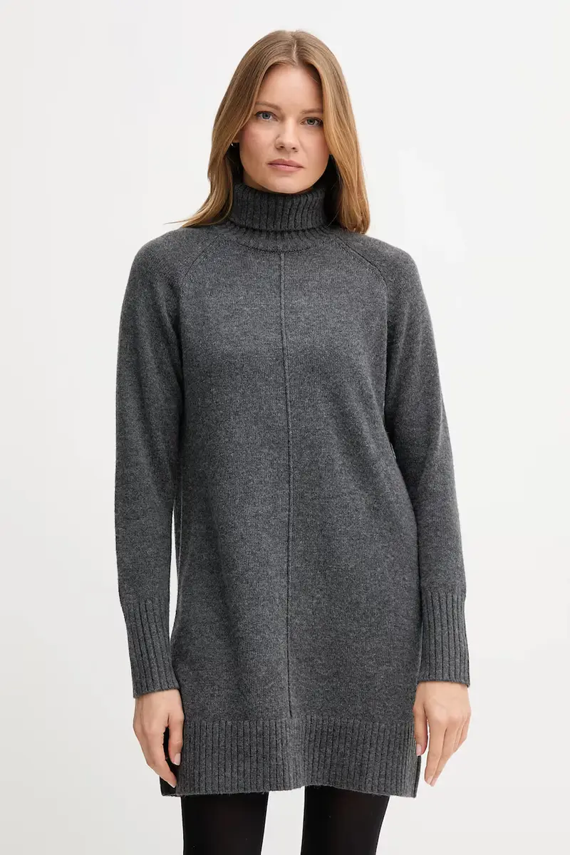 vestito con lana colore grigio PL9537714