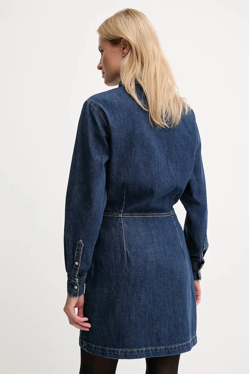 vestito di jeans colore blu PL9537685 miniatura 3