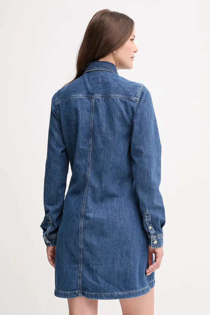 vestito di jeans colore blu PL95377284C1 miniatura 3