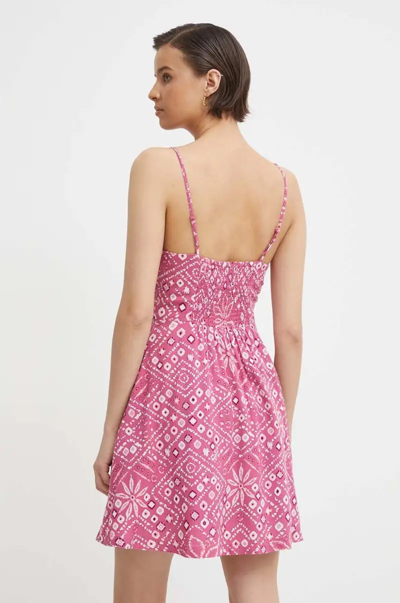 vestito di jeans DENISE colore rosa PL953499 miniatura 3