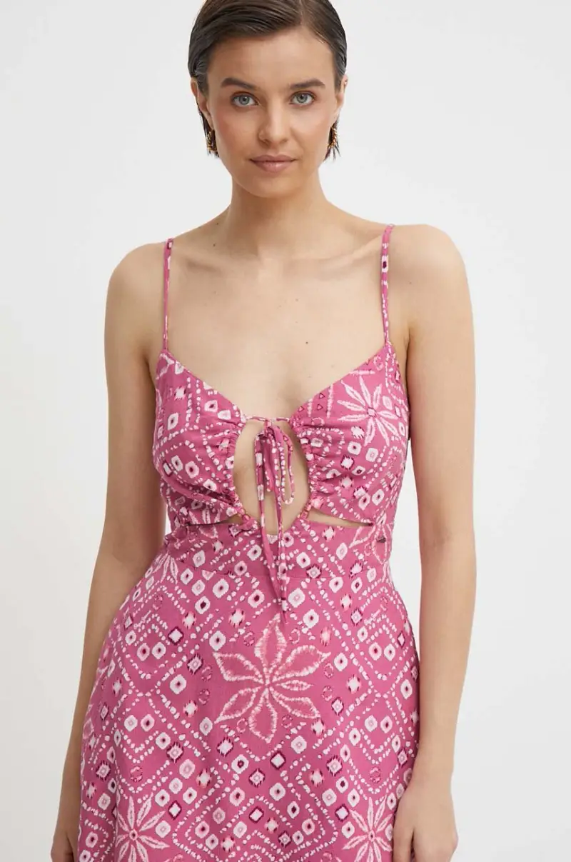 vestito di jeans DENISE colore rosa PL953499 miniatura 4