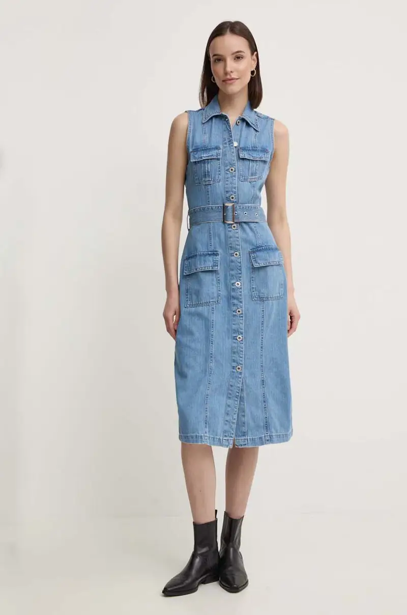 vestito di jeans LIZ colore blu PL953550 miniatura 2