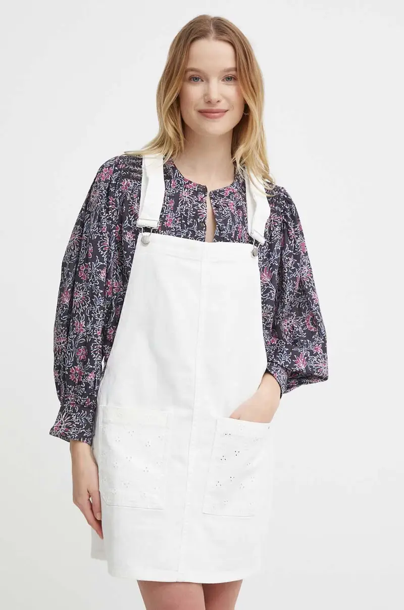 vestito di jeans VESTA ANGLAISE colore bianco PL953519 miniatura 2