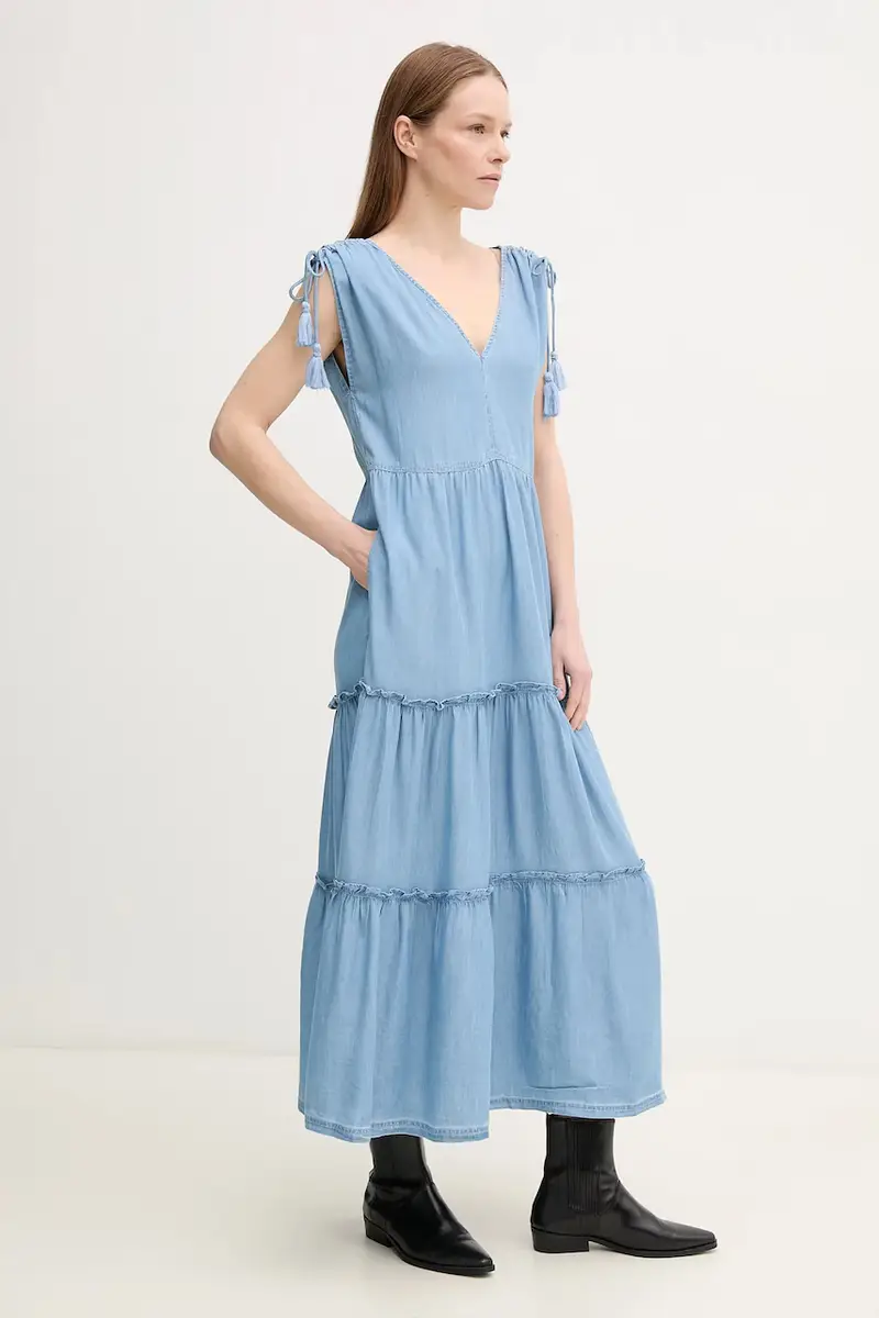 vestito EFFIE colore blu PL953664 miniatura 3