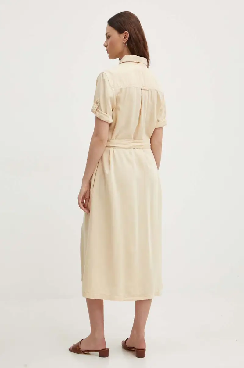 vestito EVELINDA colore beige PL953482 miniatura 3