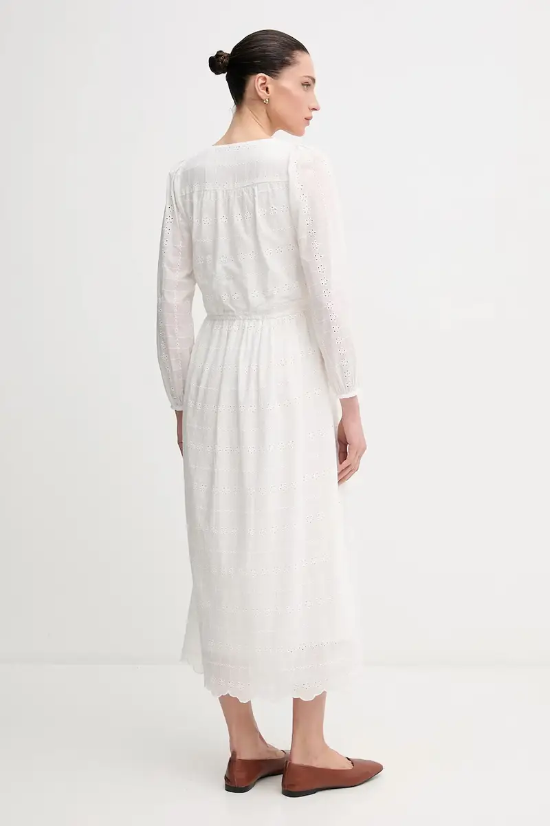 vestito in cotone DEEPTY colore beige PL953693 miniatura 2