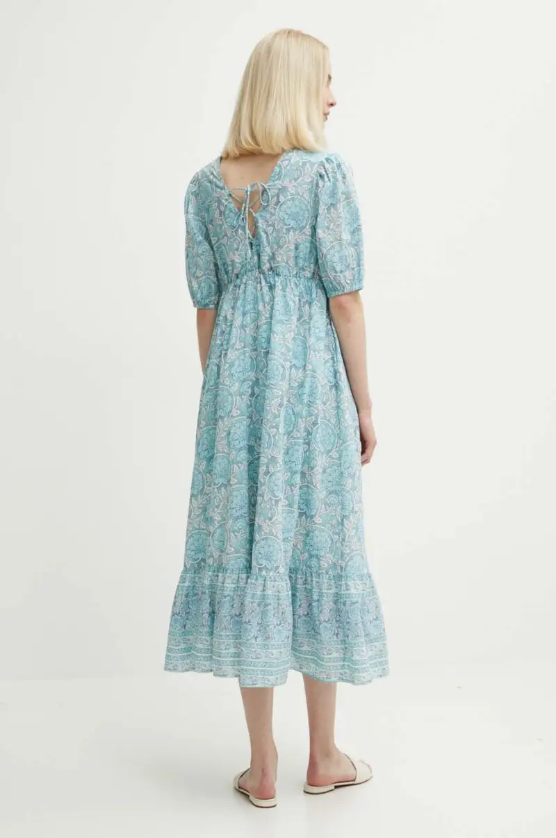 vestito in cotone MAFALDA colore blu PL953479 miniatura 2