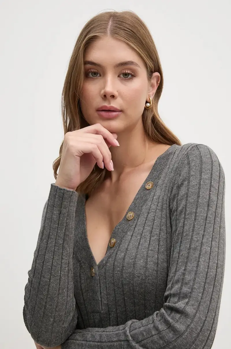 vestito IZABEL DRESS colore grigio PL953586 miniatura 4