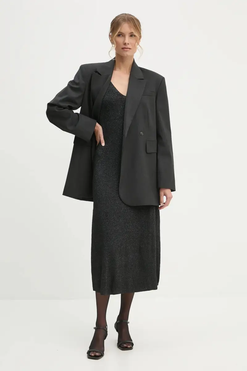 vestito NOELIA colore nero PL953643 miniatura 2