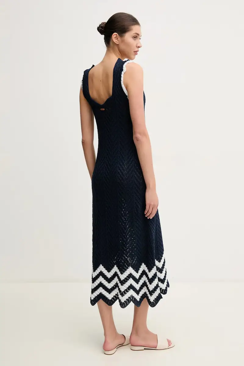 vestito OLLIE DRESS colore blu navy PL953717 miniatura 3