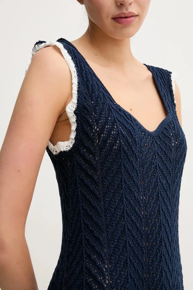 vestito OLLIE DRESS colore blu navy PL953717 miniatura 5