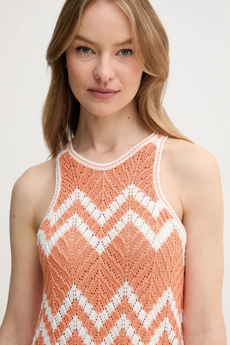 vestito ORIANA DRESS colore arancione PL953728 miniatura 4