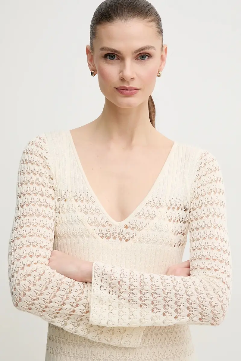 vestito PAULINA colore beige PL953712 miniatura 4