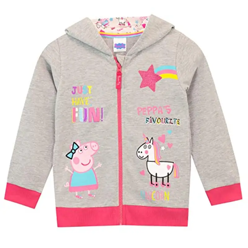 Peppa Pig Felpe con cappuccio e leggings per ragazze Unicorno Multicolore 7 miniatura 2