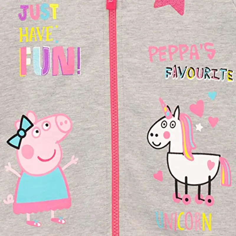 Peppa Pig Felpe con cappuccio e leggings per ragazze Unicorno Multicolore 7 miniatura 3
