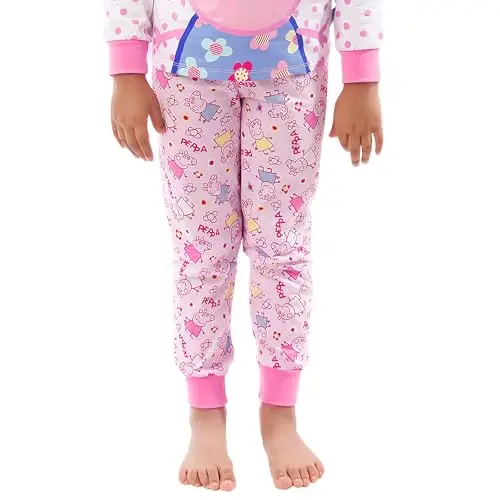 Peppa Pig Pigiama Bambina, Pigiami Ragazza Manica Lunga, Pigiami Bambina Peppa, Set Pigiama Bambine, Rosa 3 miniatura 3
