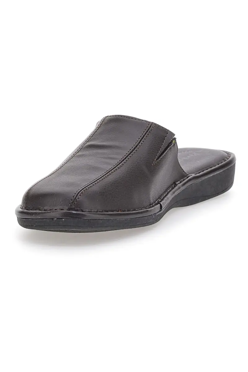 Ciabatte Marroni Con Plantare In Pelle Per Uomo 105 [TESTA DI MORO] miniatura 3