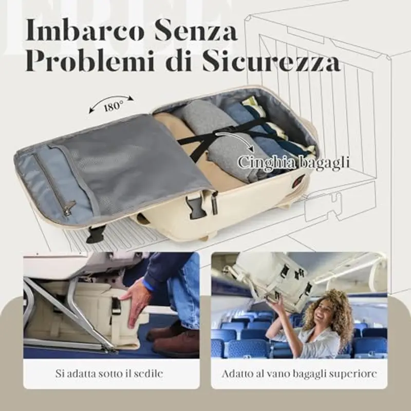 ZHXX Zaino da viaggio Beige 1918991 miniatura 3