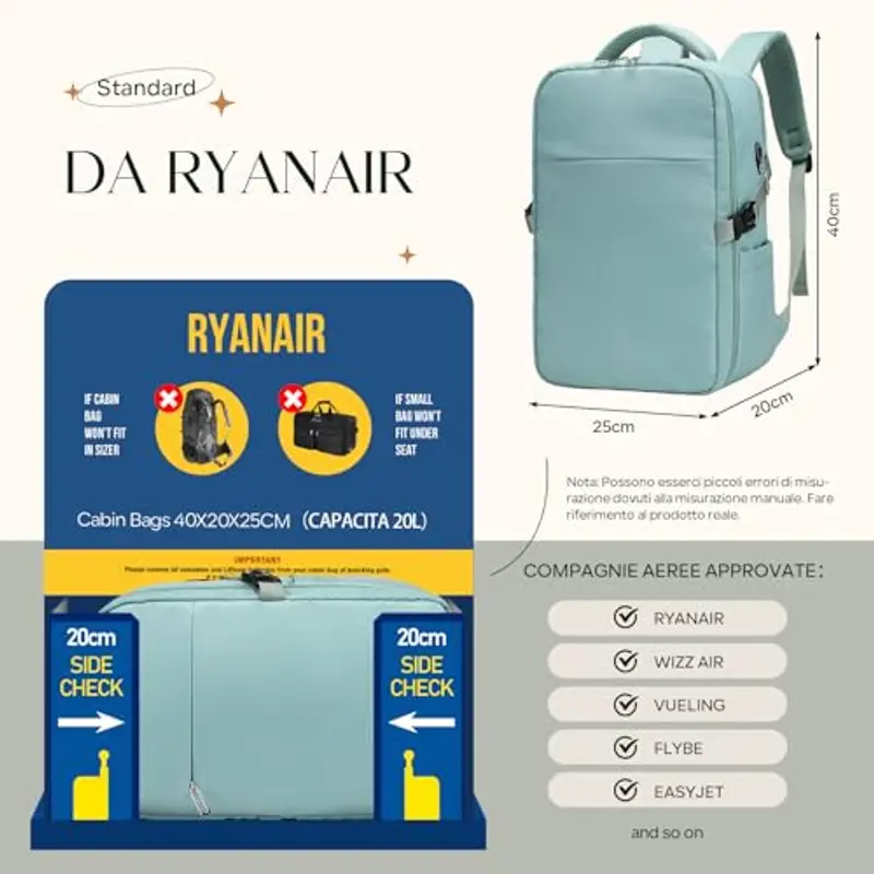 ZHXX Zaino da viaggio Donna 1963332 miniatura 2