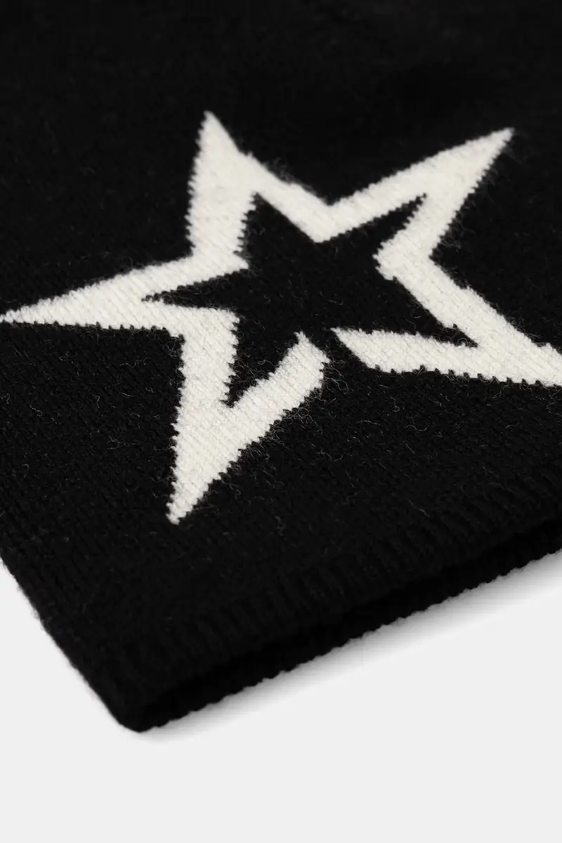 cappello con lana Nero miniatura 2