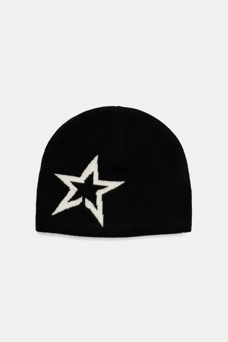 cappello con lana Nero