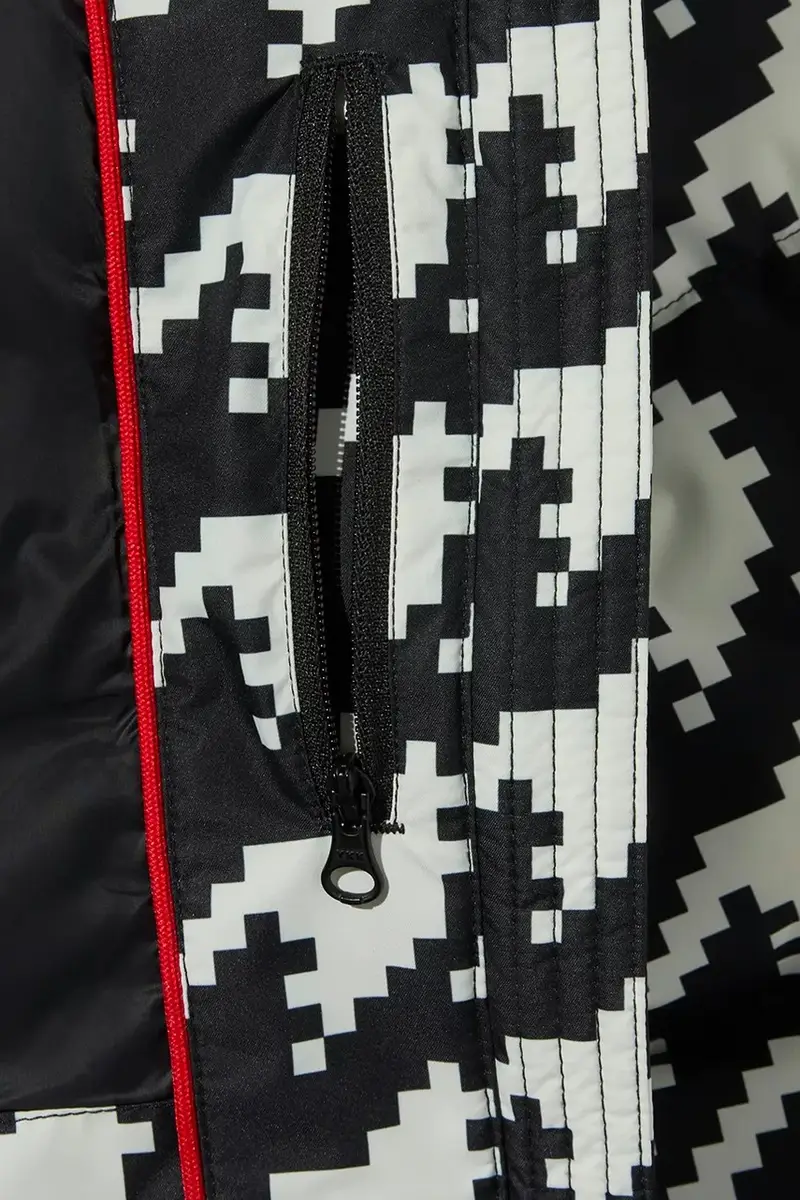 giacca da sci bambino/a nuuk puffer jacket Nero miniatura 5