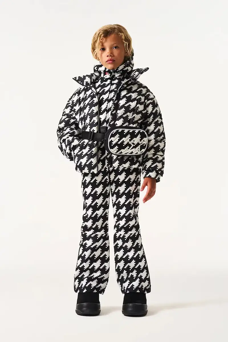 giacca da sci bambino/a nuuk puffer jacket Nero