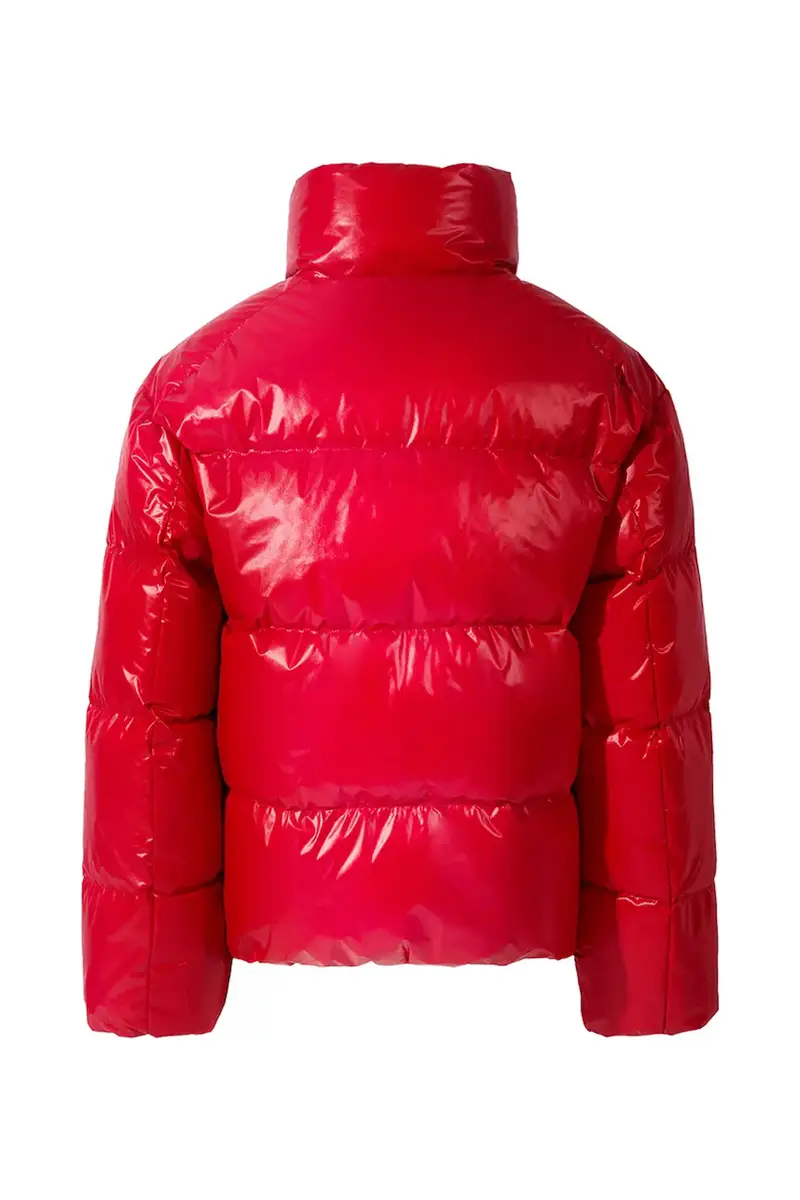giacca da sci bambino/a nuuk puffer jacket Rosso miniatura 3