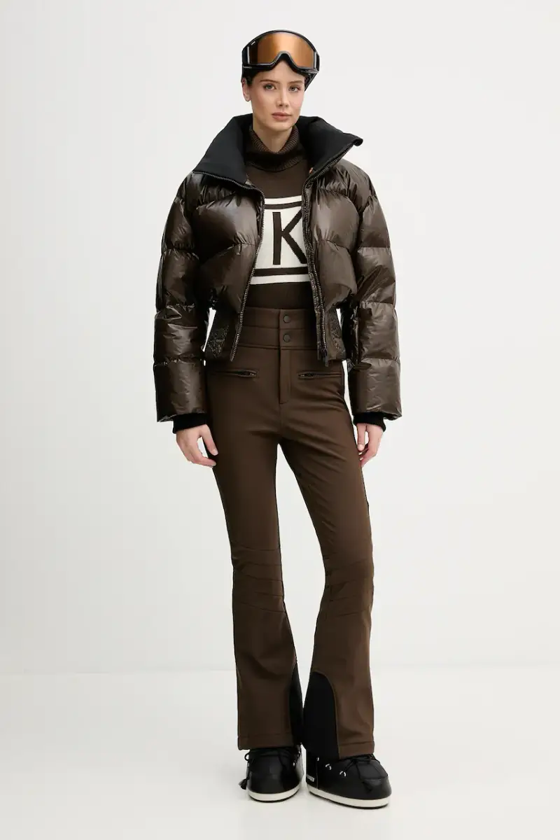 giacca da sci in piuma Auretta Marrone miniatura 2