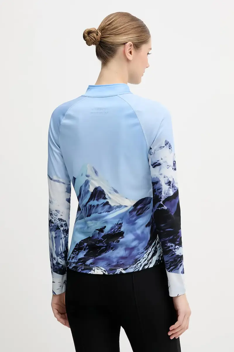 longsleeve funzionale Blu miniatura 3