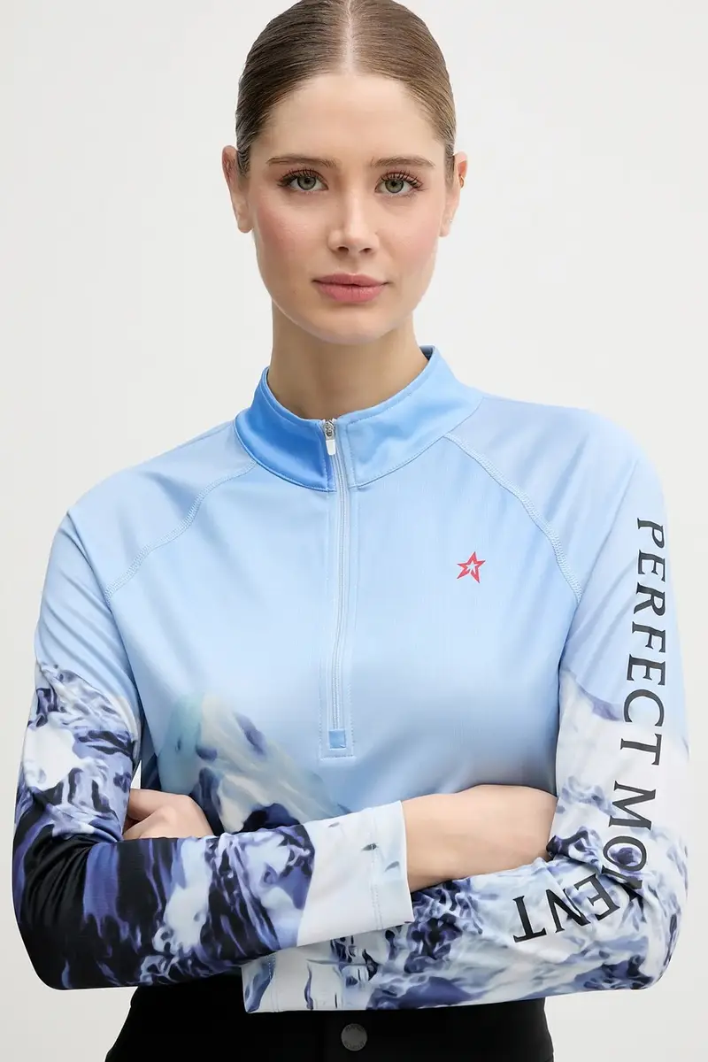 longsleeve funzionale Blu miniatura 4