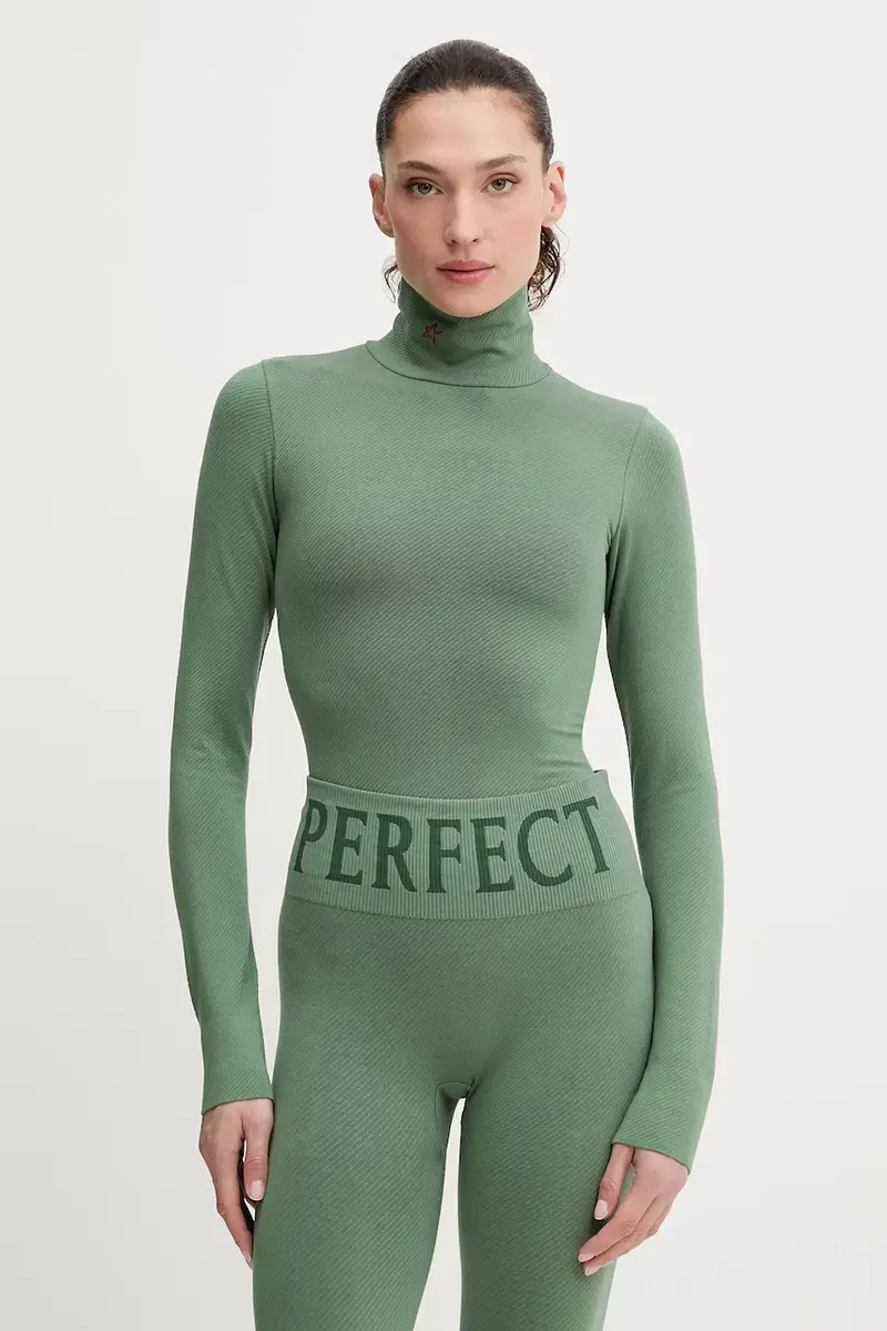 longsleeve funzionale con aggiunta di cotone Perfect Thermal Verde